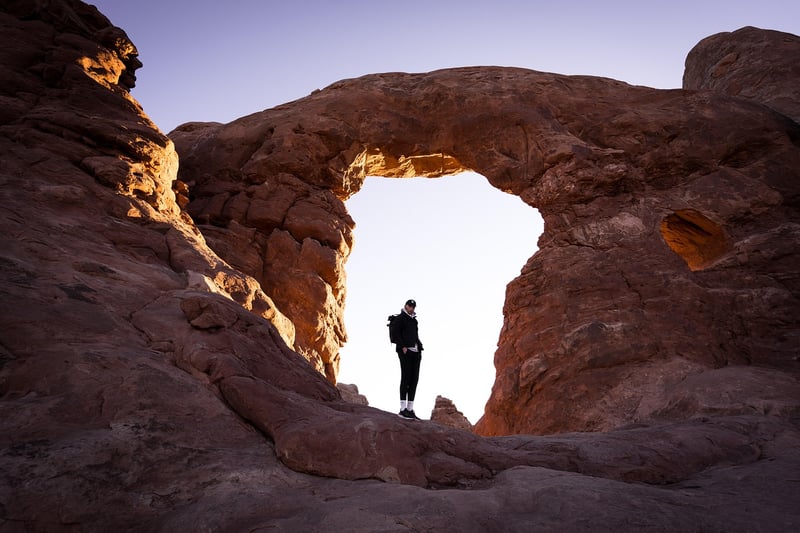 Hiking in nature